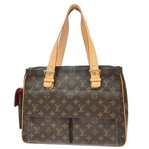 LOUIS VUITTON Multipli Cite Shoulder Bag Monogram Leather Brown 888-082525